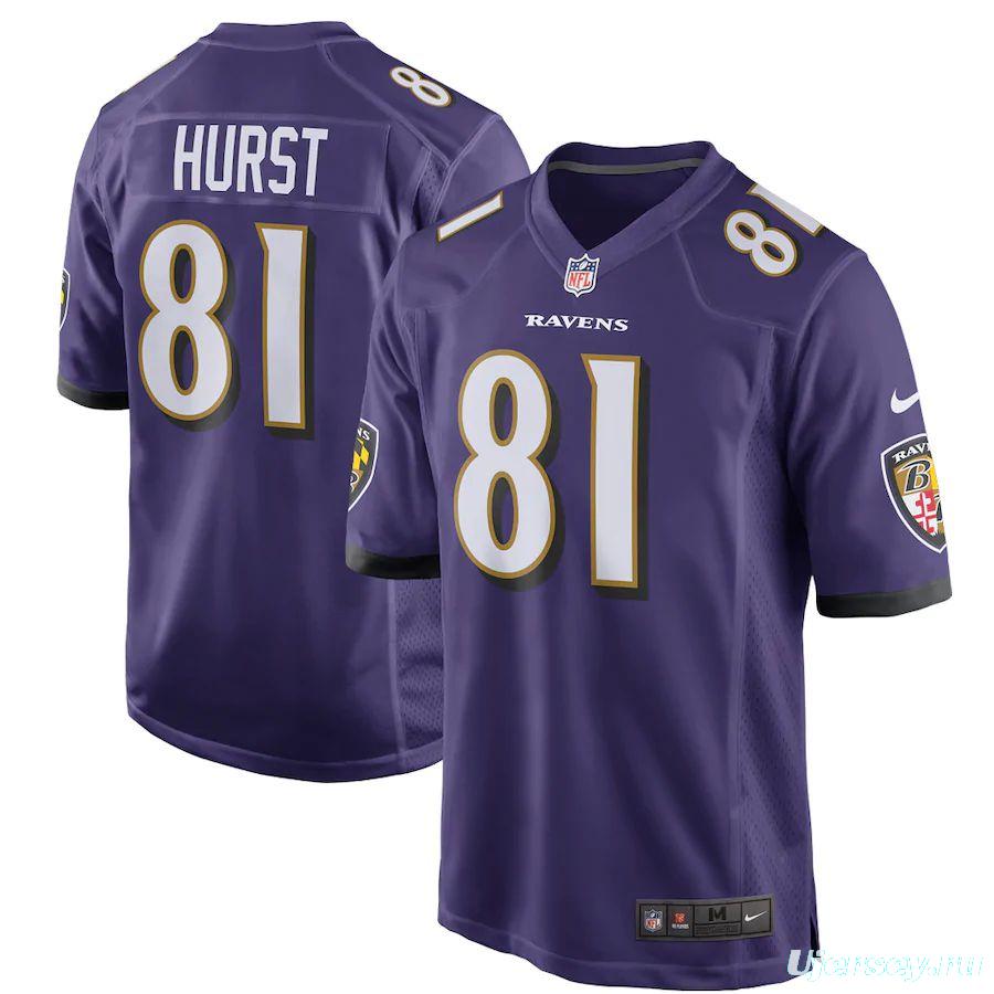 Men's Hayden Hurst Purple Player Limited Team Jersey