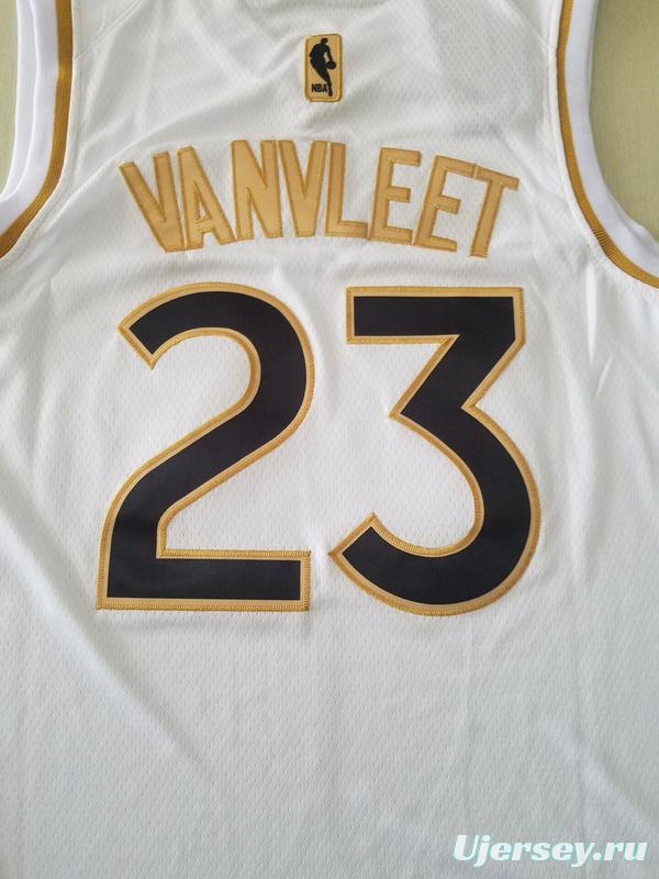 Fred VanVleet 23 White Golden Edition Jersey