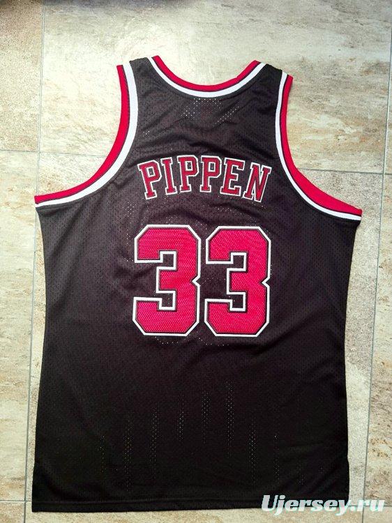 Men's Scottie Pippen Black Retro Classic Team Jersey