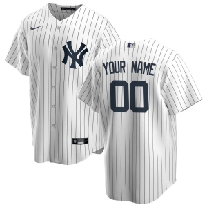 Youth White&amp;Navy 2020 Home Custom Team Jersey