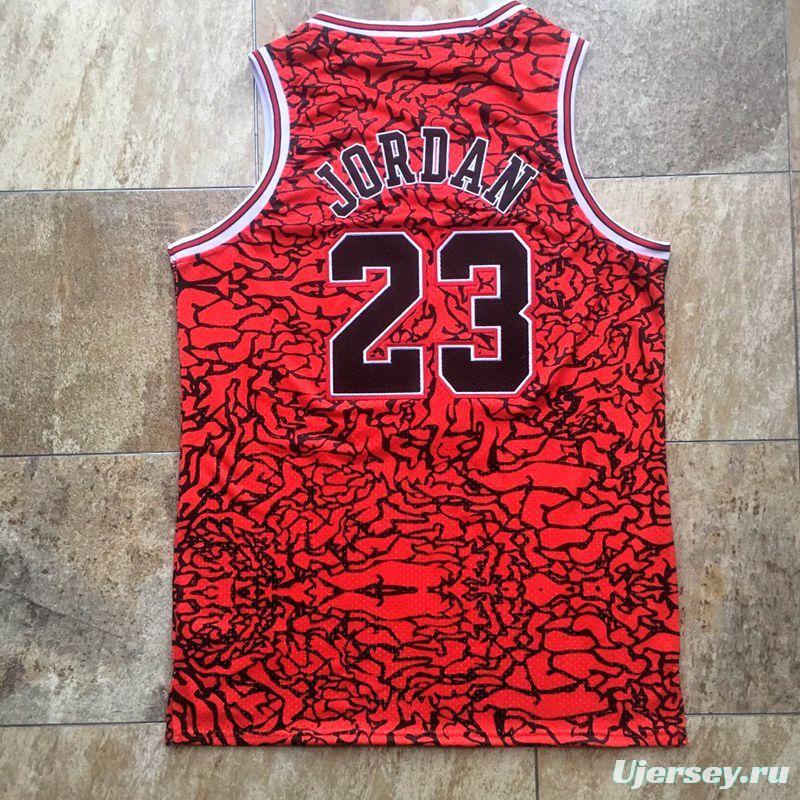 Men's Michael Jordan Red Retro Classic Team Jersey