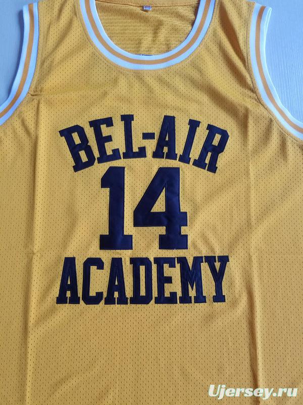 The Fresh Prince of Bel-Air Will Smith Bel-Air Academy Yellow Basketball Jersey