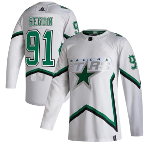 Men's Tyler Seguin White 2020-21 Reverse Retro Player Team Jersey