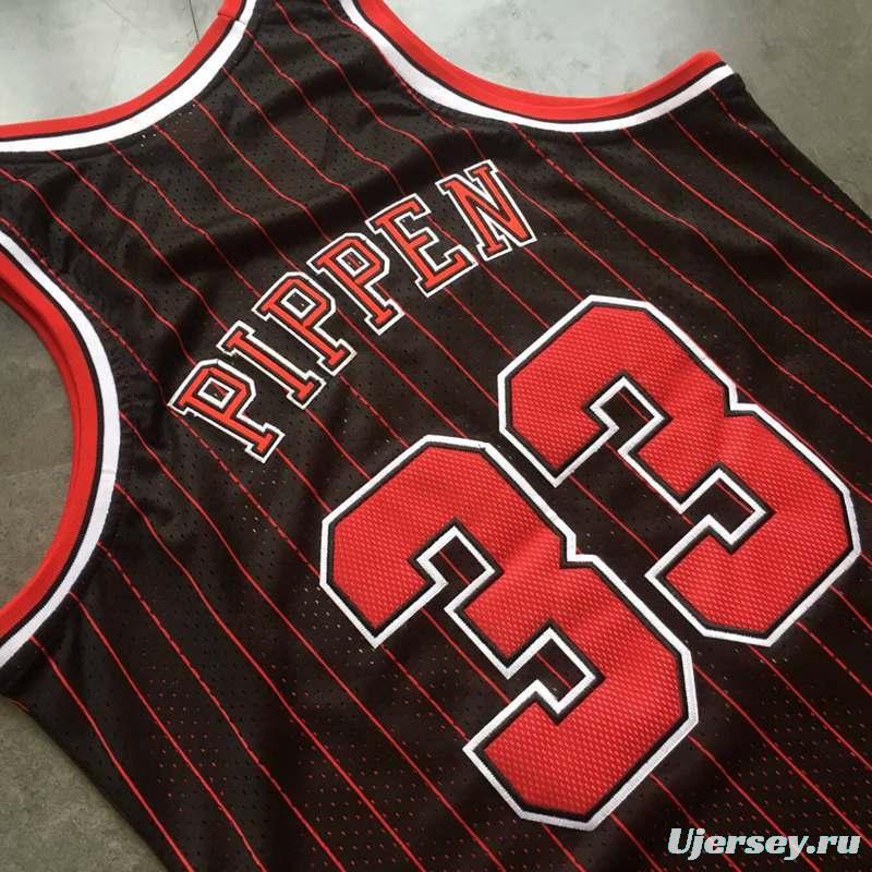 Men's Scottie Pippen Black Retro Classic Team Jersey