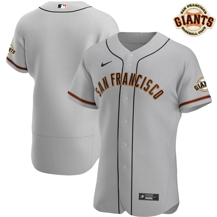 Men's Gray Road 2020 Authentic Team Jersey