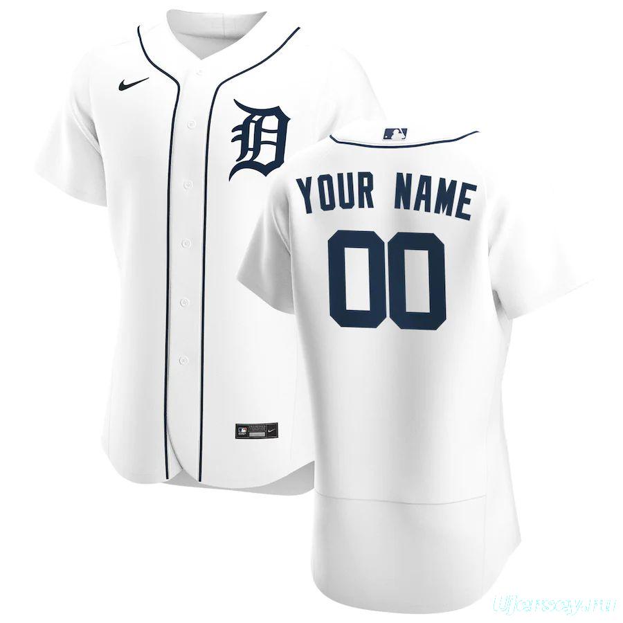 Men's White 2020 Home Authentic Custom Team Jersey