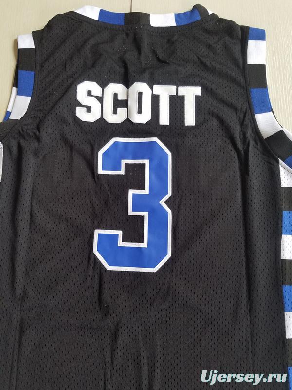 Antwon Skills Taylor 3 One Tree Hill Ravens Black Basketball Jersey