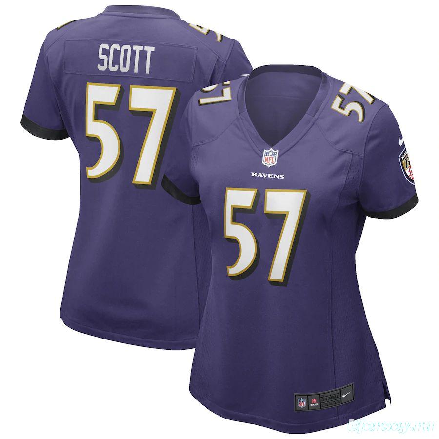 Women's Bart Scott Purple Retired Player Limited Team Jersey