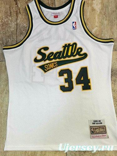 Men's Ray Allen White Retro Classic Team Jersey