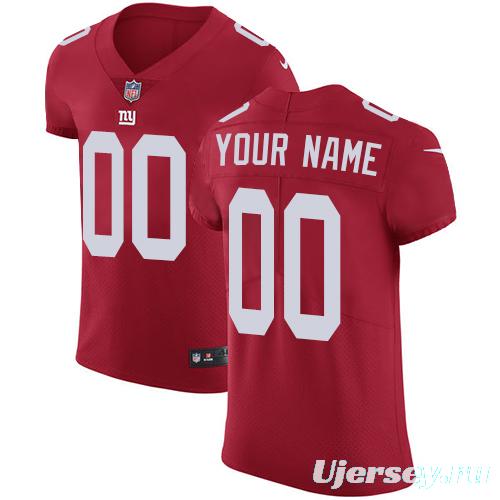 Men's Red Customized Alternate Elite Team Jersey