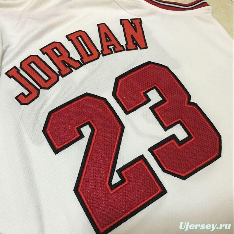 Youth Michael Jordan White Retro Classic Team Jersey