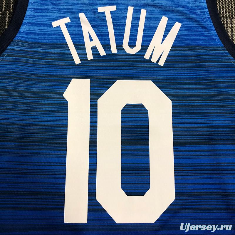 Thai Version Men's Jayson Tatum Navy USA Basketball Player Jersey