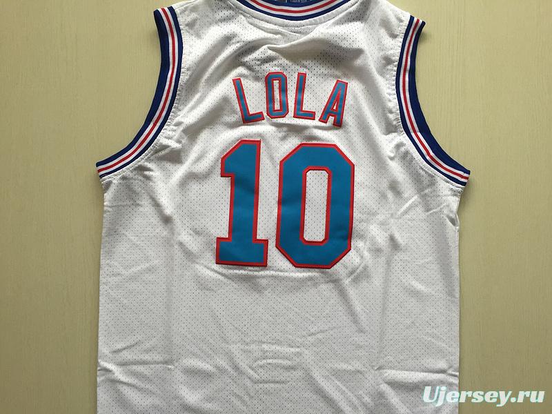 Lola 10 Movie Edition White Basketball Jersey