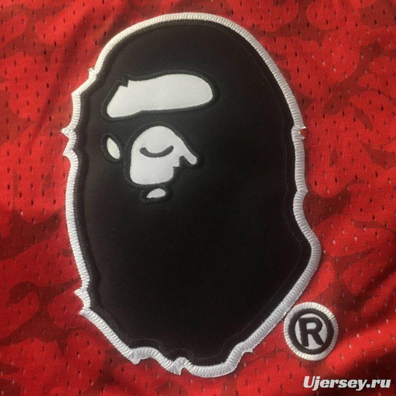 Men's BAPE Red Retro Classic Team Jersey