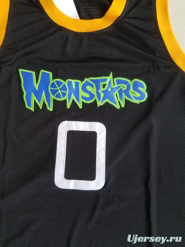 Mon-Stars 0 Alien Black Bastetball Jersey