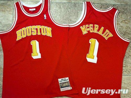 Men's Tracy McGrady Red Retro Classic Team Jersey