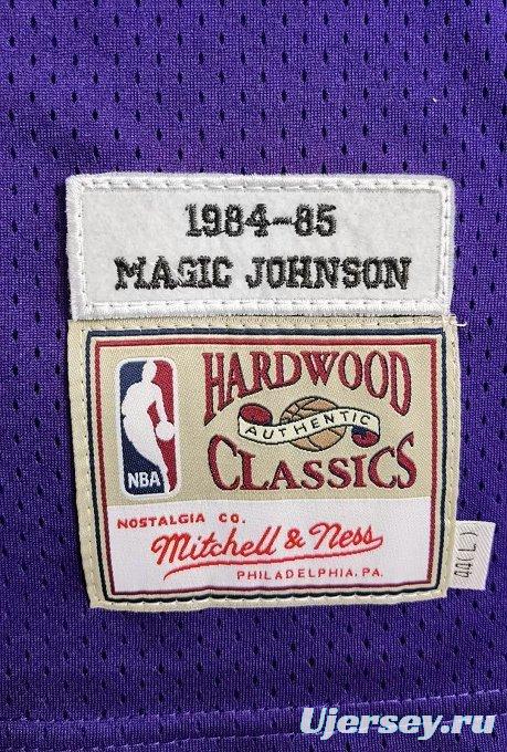 Men's Earvin Johnson Purple Retro Classic Team Jersey