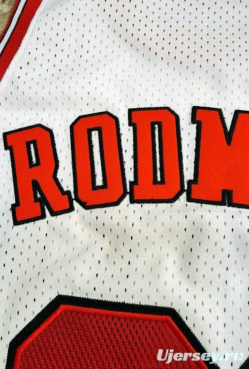 Men's Dennis Rodman White Retro Classic Team Jersey