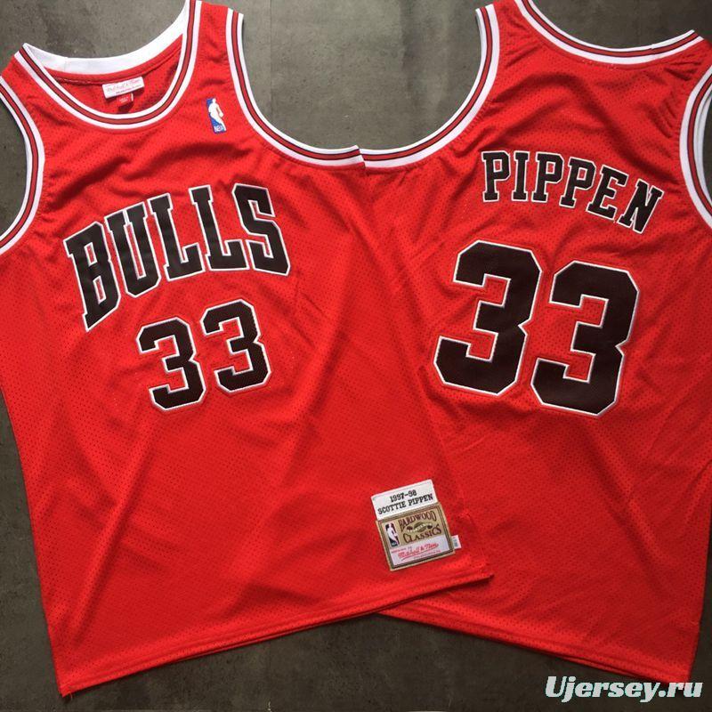 Men's Scottie Pippen Red Retro Classic Team Jersey