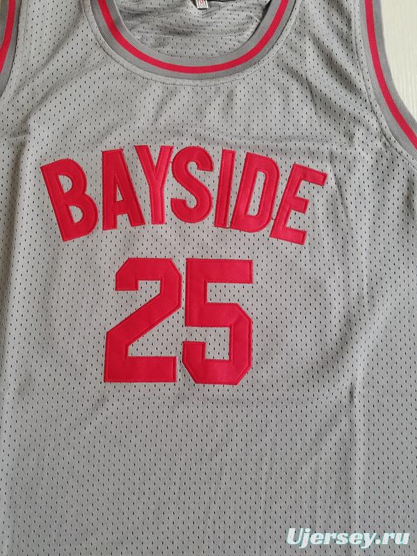 Saved By The Bell Zack Morris 25 Bayside Tigers Basketball Jersey