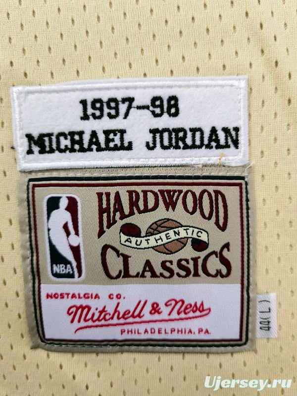 Men's Michael Jordan Golden Retro Classic Team Jersey