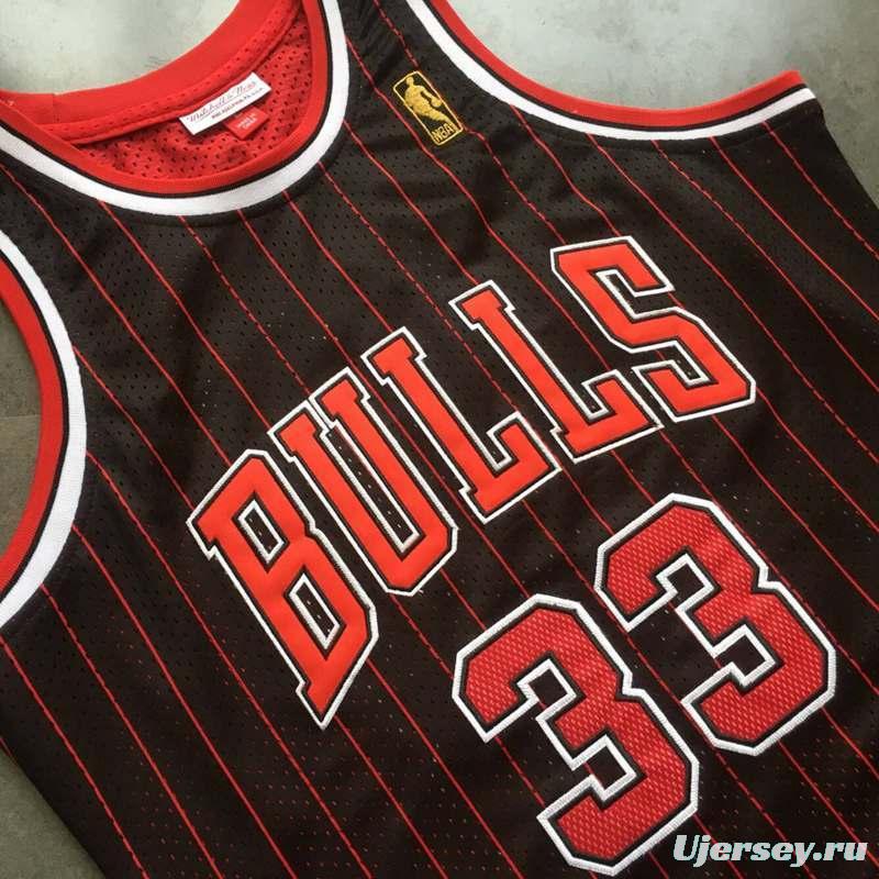 Men's Scottie Pippen Black Retro Classic Team Jersey