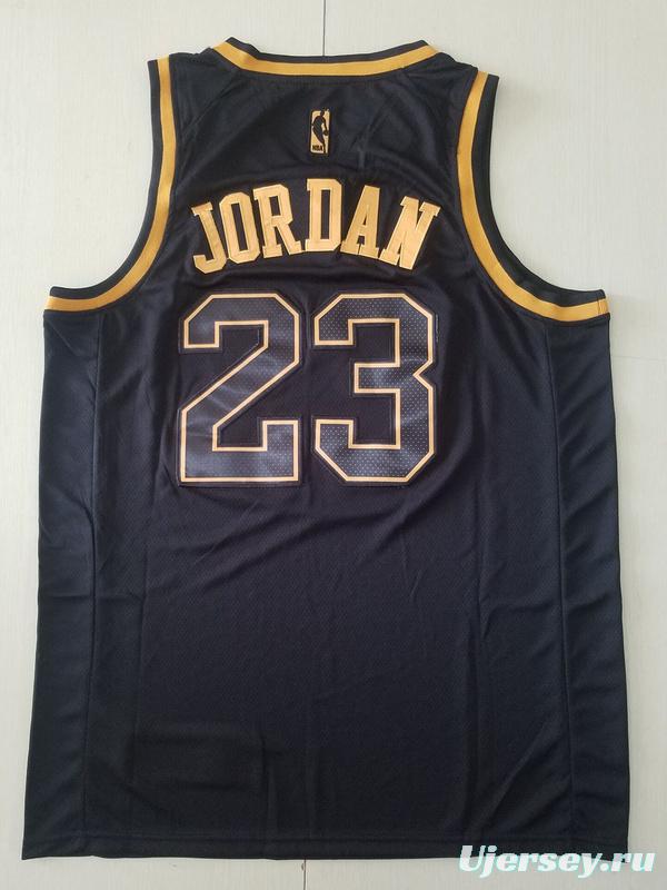 Michael Jordan 23 Black Golden Edition Jersey