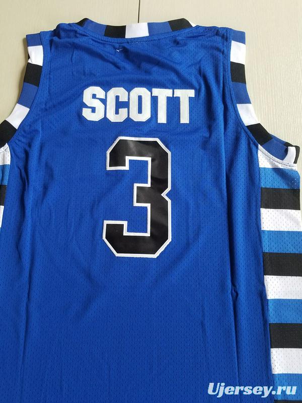 Antwon Skills Taylor 3 One Tree Hill Ravens Blue Basketball Jersey