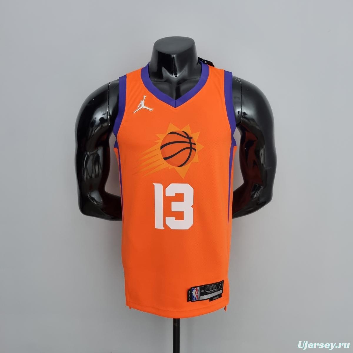 75th Anniversary NASH#13 Phoenix Suns Jordan Theme Orange NBA Jersey