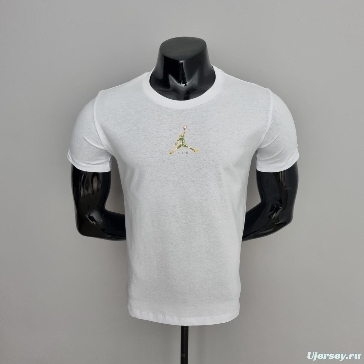 Mens Jordan Casual White T-Shirts #K000155