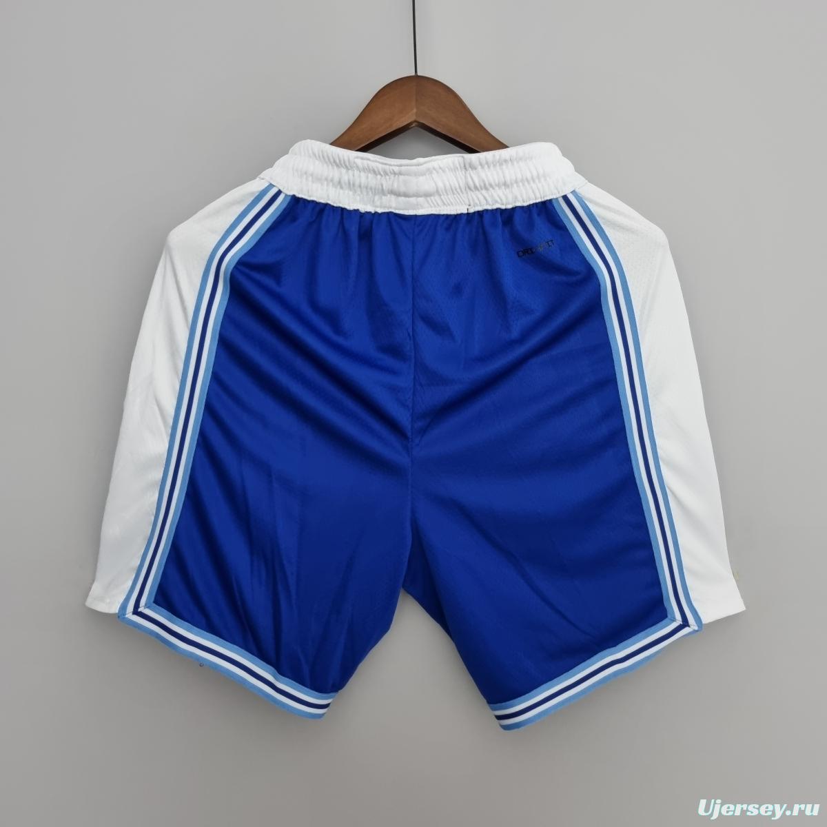 75th Anniversary Los Angeles Lakers Blue NBA Shorts