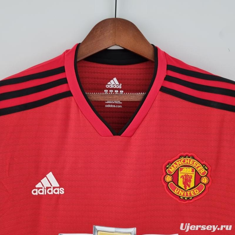 Retro 18/19 Manchester United Home Soccer Jersey