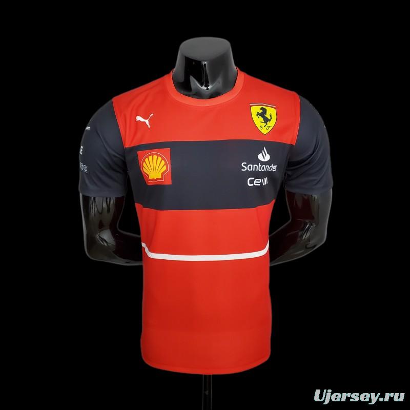 New F1 Formula One; Ferrari Racing Suit Crew Neck Red 