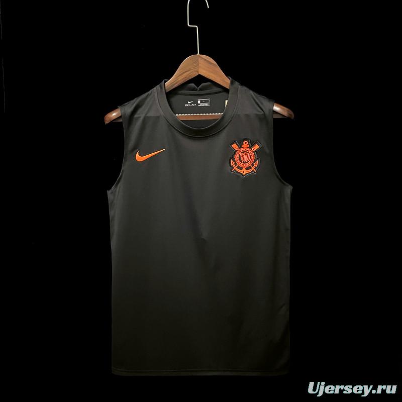 22/23 Corinthians Pre-match Training Black Vest 