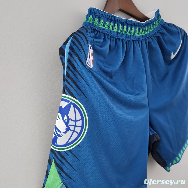 2022 Minnesota Timberwolves City NBA Shorts 