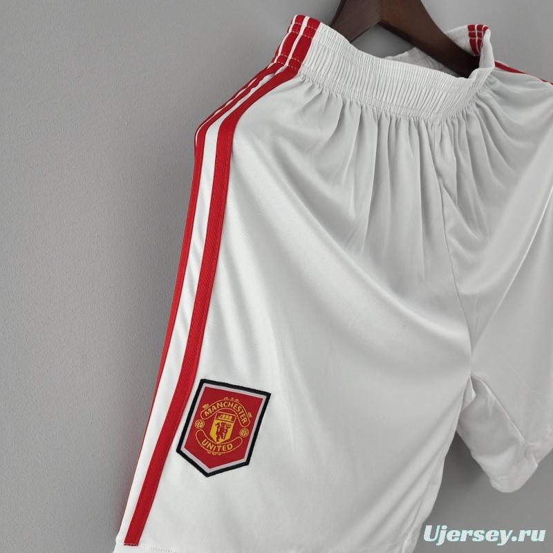 22/23 Manchester United Home Shorts  Soccer Jersey