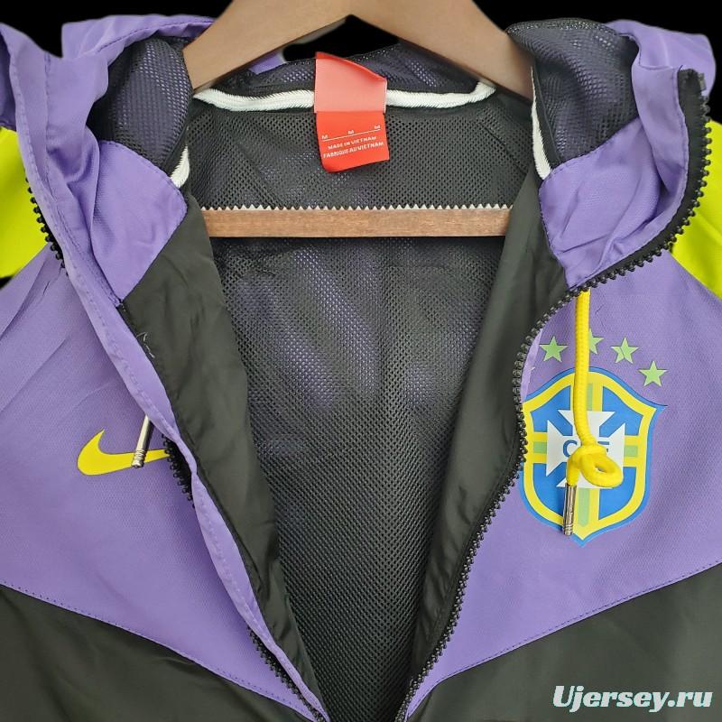 Windbreaker Brazil Purple Black