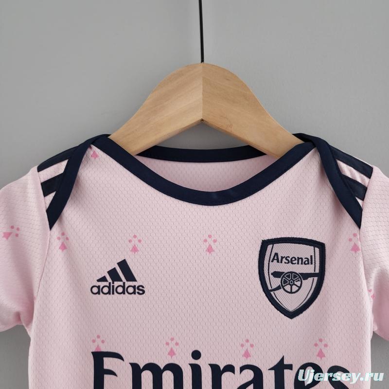 22/23 Arsenal Third Pink Baby Jersey 6-18 Month KM#0018