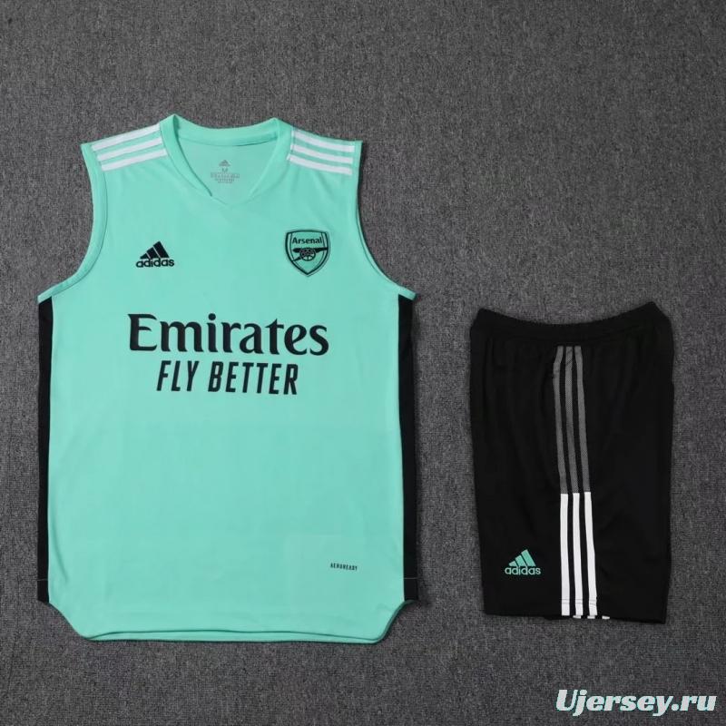 22/23 Arsenal Pre-match Training Jersey Green Vest