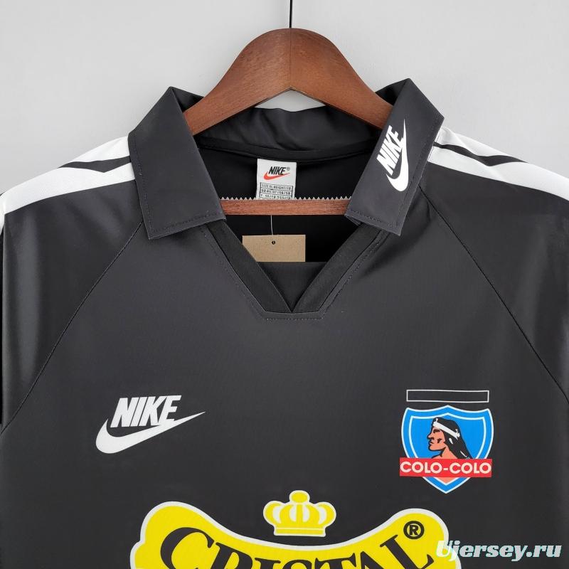 Retro 1995 Long Sleeve Colo Colo Away Soccer Jersey