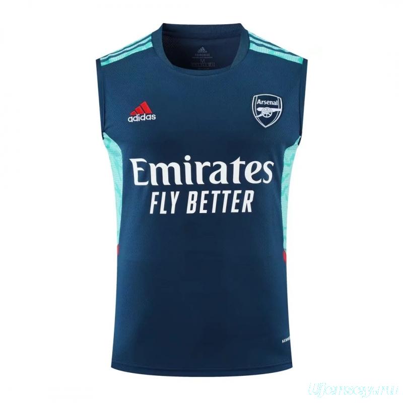 22/23 Arsenal Pre-match Training Jersey Royal Blue Vest