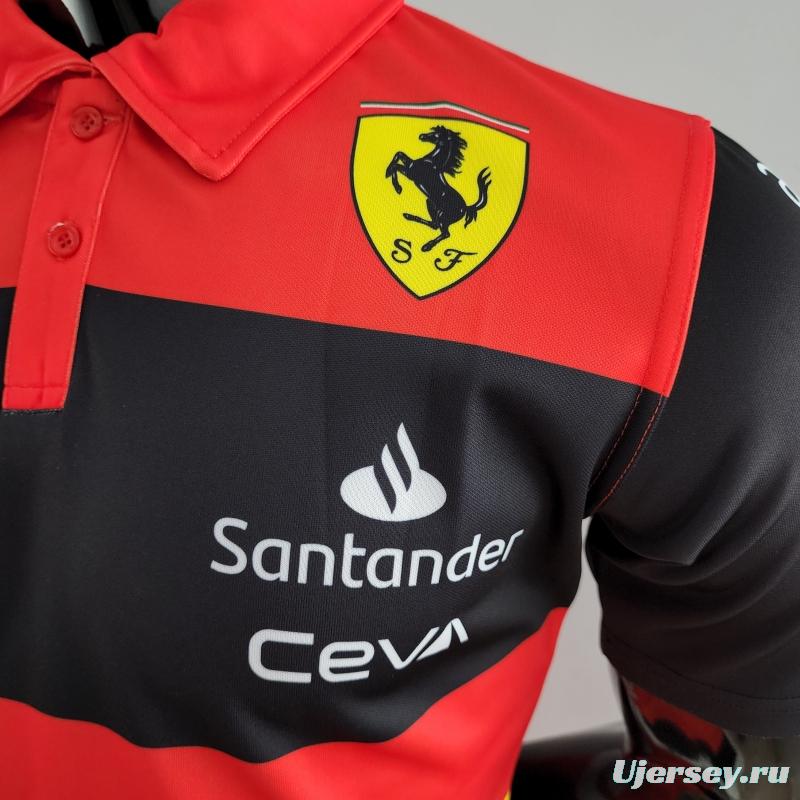 2022 F1 Ferrari Red/Yellow Polos #0006