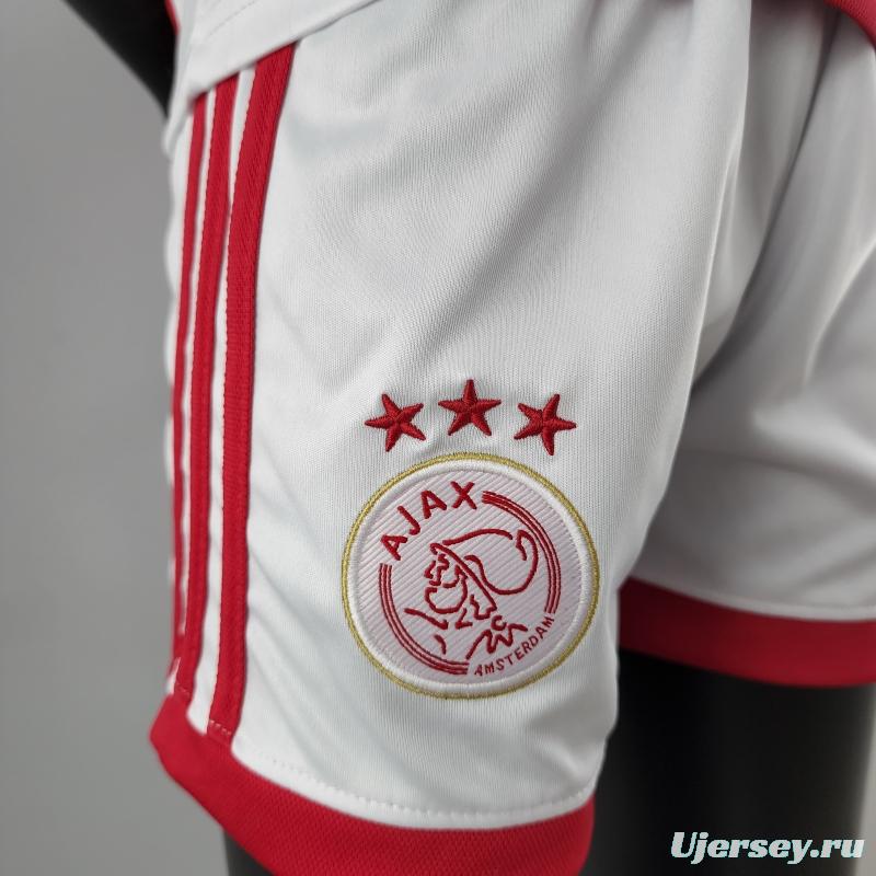 22/23 Kids Kit Ajax Home Size：16-28 Soccer Jersey