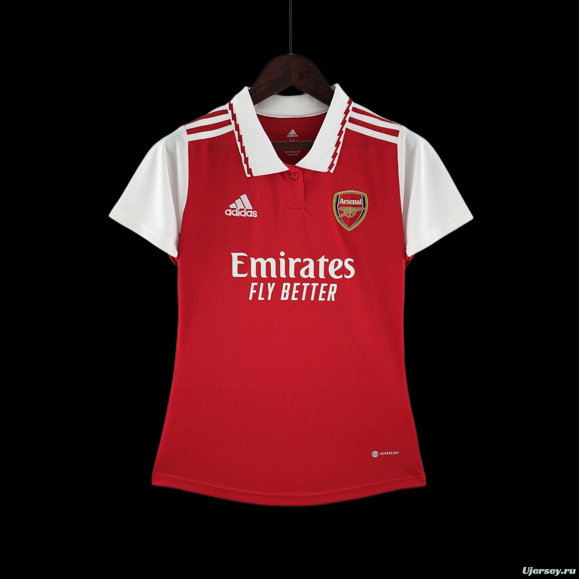 22/23 Women Arsenal Home Soccer Jersey