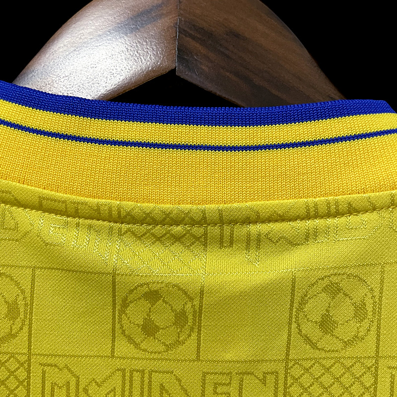 Retro 2008 West Ham Iron Maiden Yellow Jersey