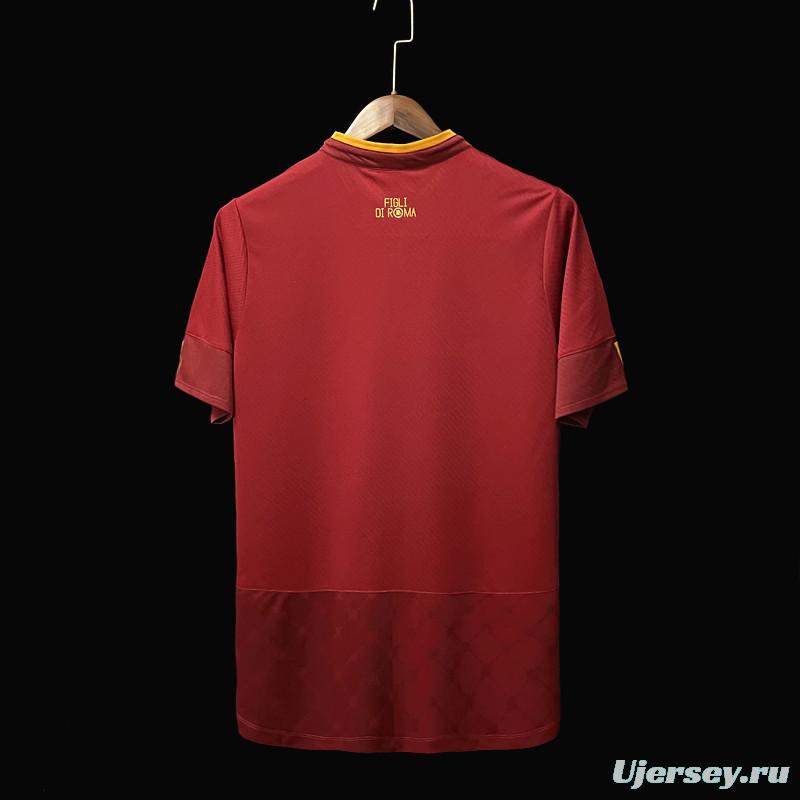 22/23 Roma Home Soccer Jersey