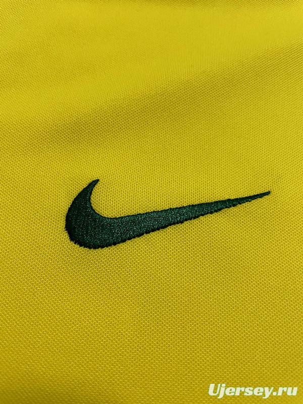 Retro 1998 Brazil Home Soccer Jersey