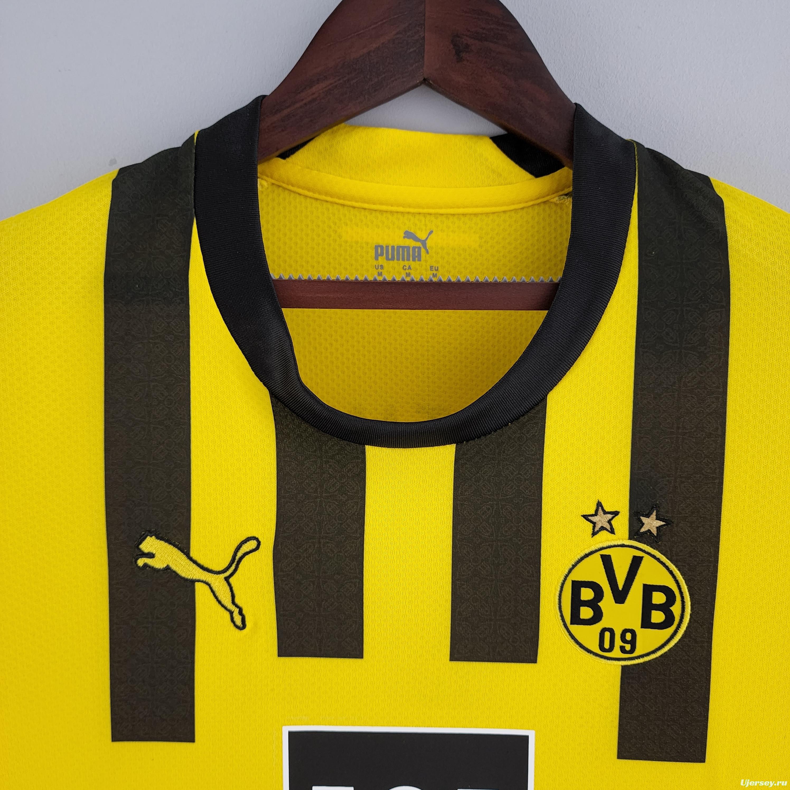 2022 Woman Dortmund Home Soccer Jersey