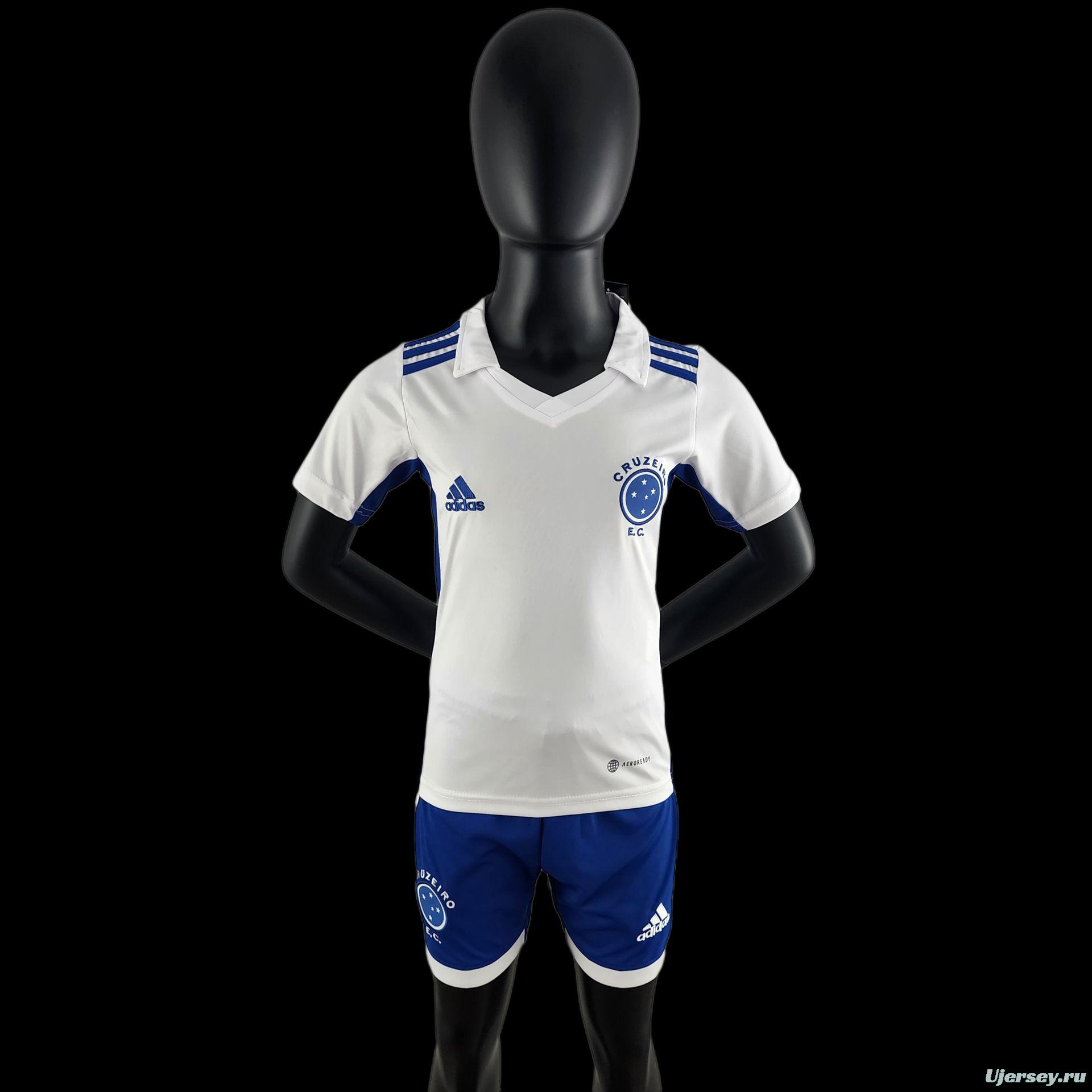 22/23 Cruzeiro Away  16-28 Soccer Jersey