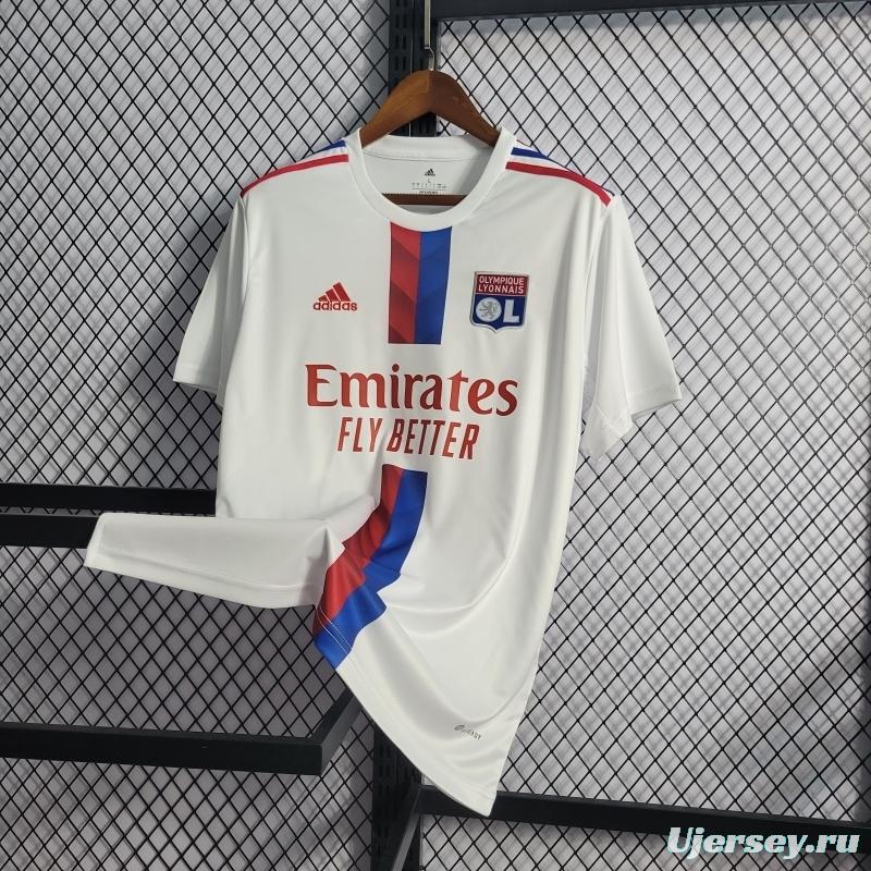 22/23 Olympique Lyonnais Home Soccer Jersey